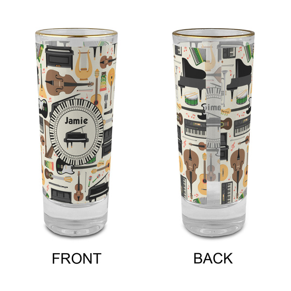 Musical Instruments Glass Shot Glass - 2 oz - Single - APPROVAL