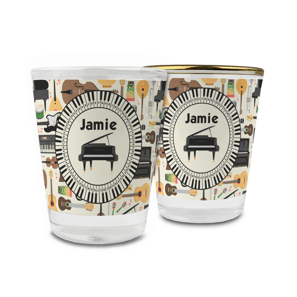 Custom Musical Instruments Glass Shot Glass - 1.5 oz (Personalized)