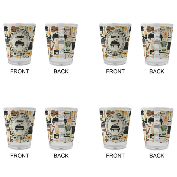 Musical Instruments Glass Shot Glass - Standard - Set of 4 - APPROVAL