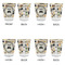 Musical Instruments Glass Shot Glass - with gold rim - Set of 4 - APPROVAL
