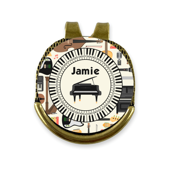 Custom Musical Instruments Golf Ball Marker - Hat Clip - Gold