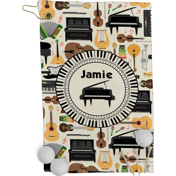 Musical Instruments Golf Towel (Personalized)