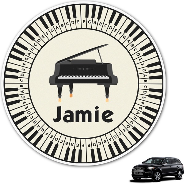 Custom Musical Instruments Graphic Car Decal (Personalized)