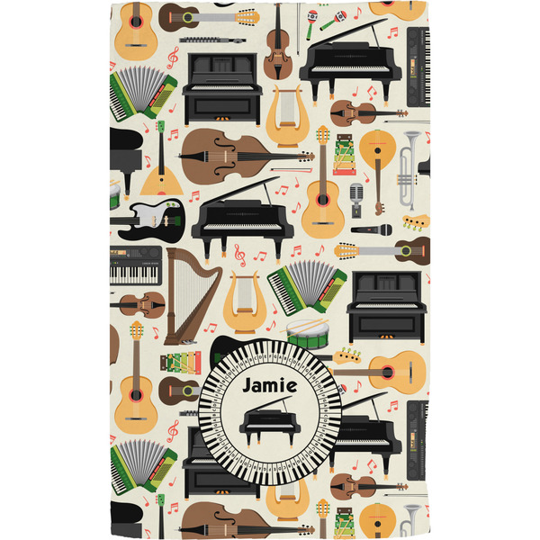 Musical Instruments Hand Towel (Personalized) Full