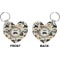 Musical Instruments Heart Keychain (Front + Back)