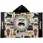 Musical Instruments Kids Hooded Towel (Personalized)