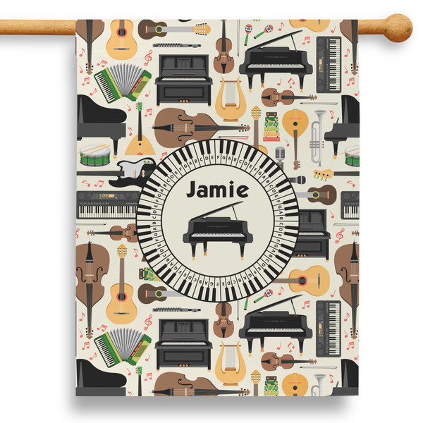 Custom Musical Instruments 28" House Flag (Personalized)