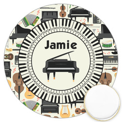 Musical Instruments Printed Cookie Topper - 3.25" (Personalized)