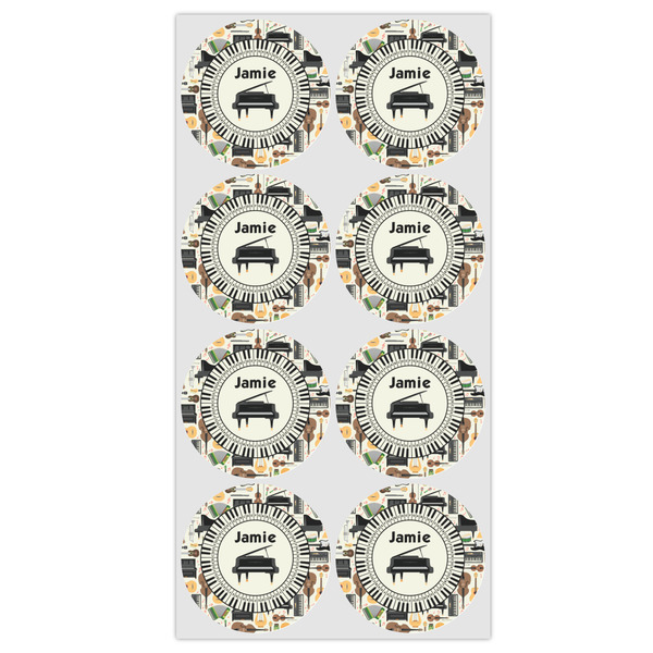 Musical Instruments Icing Circle - Medium - Set of 8