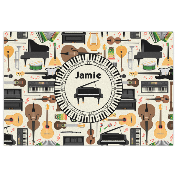 Musical Instruments Indoor / Outdoor Rug - 2'x3' - Front Flat