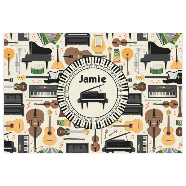 Musical Instruments Indoor / Outdoor Rug - 4'x6' - Front Flat