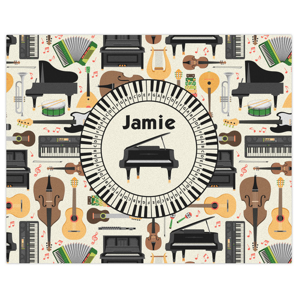 Musical Instruments Indoor / Outdoor Rug - 8'x10' - Front Flat