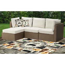 Musical Instruments Indoor / Outdoor Rug - Custom Size w/ Name or Text