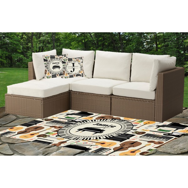 Musical Instruments Indoor / Outdoor Rug & Cushions