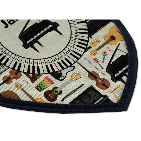 Musical Instruments Iron on Shield 3 Detail