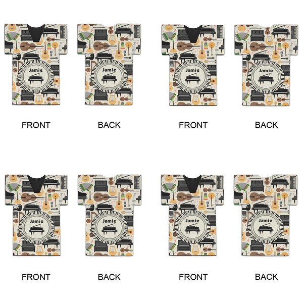 Musical Instruments Jersey Bottle Cooler - Set of 4 - APPROVAL