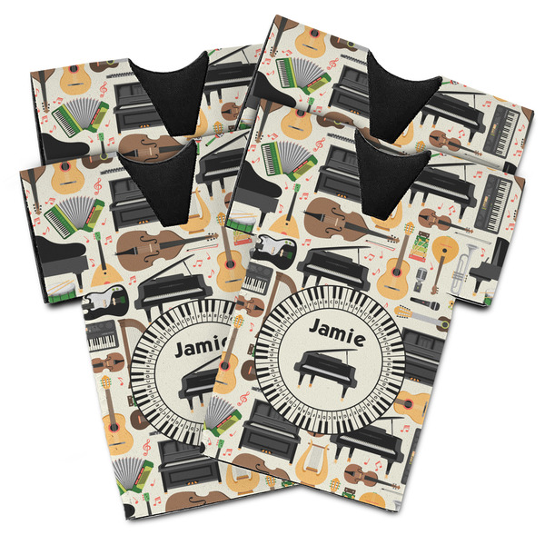 Musical Instruments Jersey Bottle Cooler - Set of 4 - MAIN (flat)