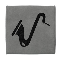 Musical Instruments Jewelry Gift Box - Engraved Leather Lid