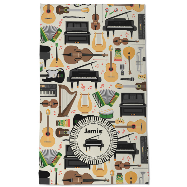 Musical Instruments Kitchen Towel - Poly Cotton - Full Front