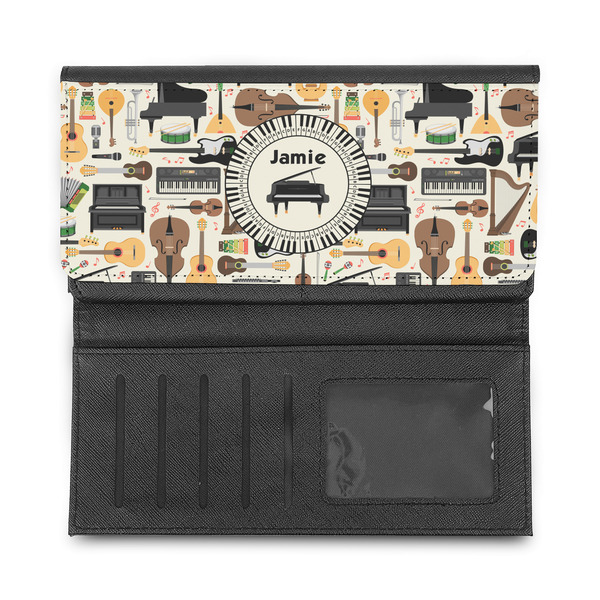 Musical Instruments Ladies Wallet - Half Way Open