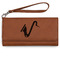 Musical Instruments Ladies Wallet - Leather - Rawhide - Front View