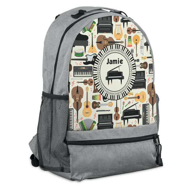 Custom Musical Instruments Backpack - Grey (Personalized)