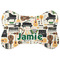 Musical Instruments Bone Shaped Dog Food Mat (Personalized)