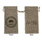 Musical Instruments Large Burlap Gift Bag - Front & Back (Personalized)