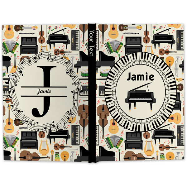 Musical Instruments Large Hard Cover Journal - Apvl