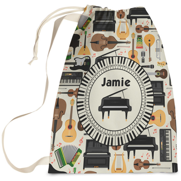 Custom Musical Instruments Laundry Bag - Large (Personalized)