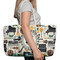Musical Instruments Large Rope Tote Bag - In Context View