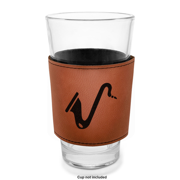 Musical Instruments Laserable Leatherette Mug Sleeve - In pint glass for bar