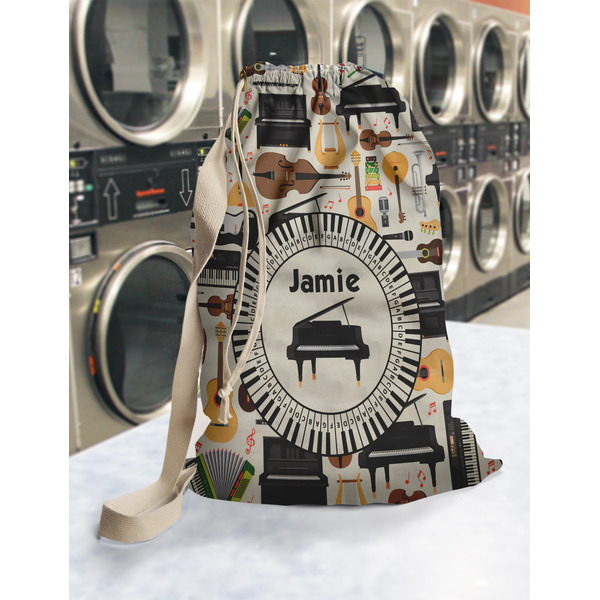 Musical Instruments Laundry Bag in Laundromat
