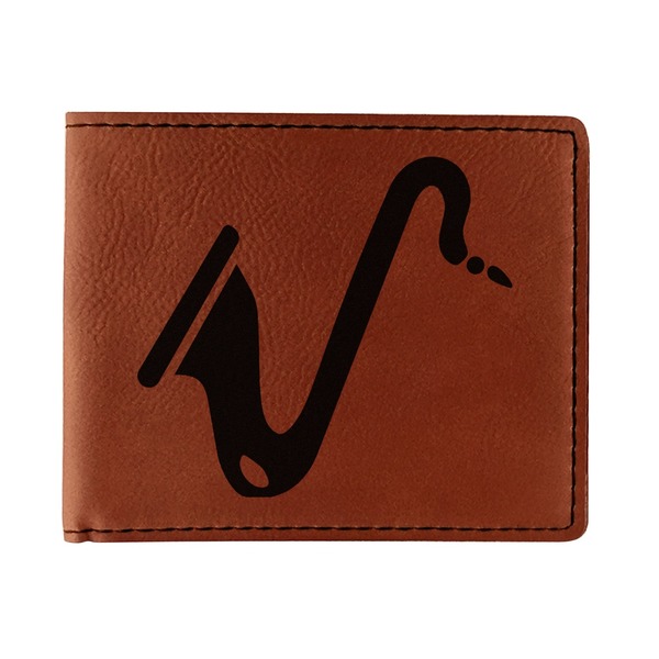 Custom Musical Instruments Leatherette Bifold Wallet - Double Sided (Personalized)