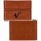 Musical Instruments Leather Business Card Holder Front Back Single Sided - Apvl