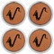 Musical Instruments Leather Coaster Set of 4