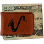 Musical Instruments Leatherette Magnetic Money Clip - Double Sided (Personalized)