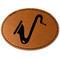 Musical Instruments Faux Leather Iron On Patch - Oval