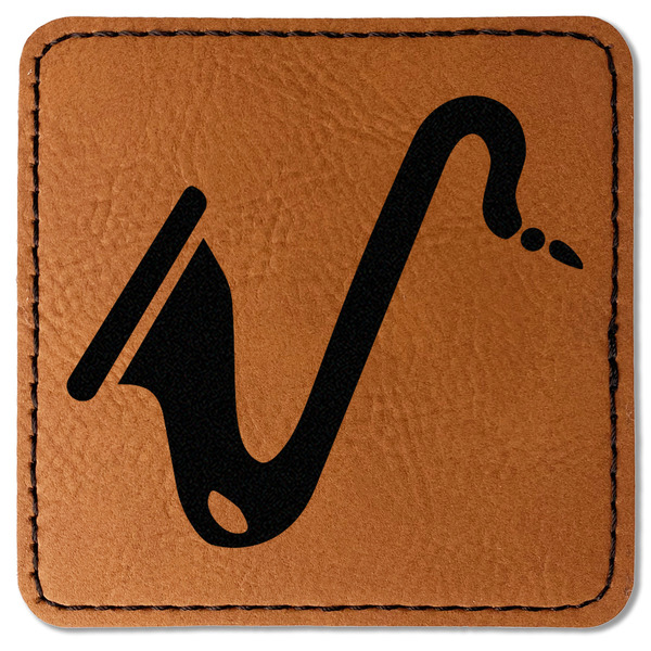 Musical Instruments Leatherette Patches - Square