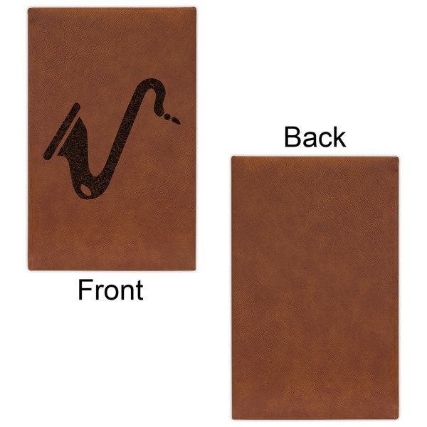 Musical Instruments Leatherette Sketchbooks - Small - Single Sided - Front & Back View
