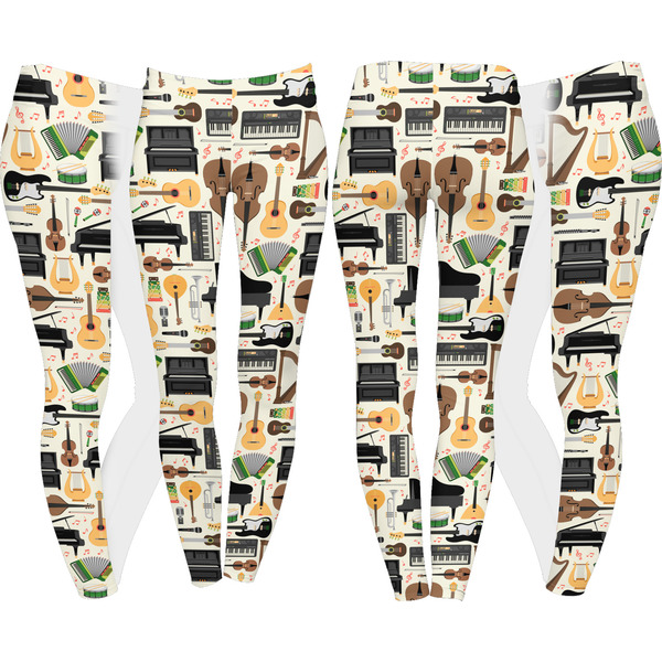 Musical Instruments Leggings Turn Around - Apvl