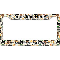 Musical Instruments License Plate Frame - Style B (Personalized)
