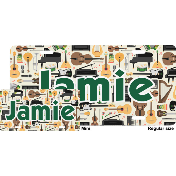 Musical Instruments License Plate (Sizes)