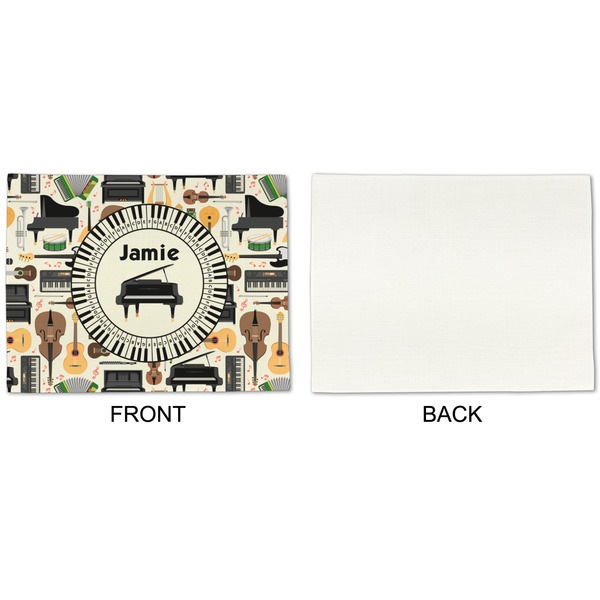 Musical Instruments Linen Placemat - APPROVAL Single (single sided)
