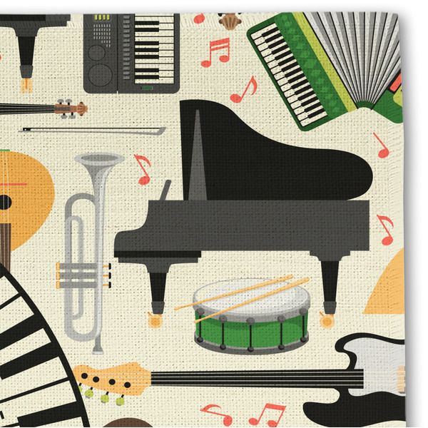Musical Instruments Linen Placemat - DETAIL