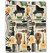 Musical Instruments Linen Placemat - Folded Half (double sided)