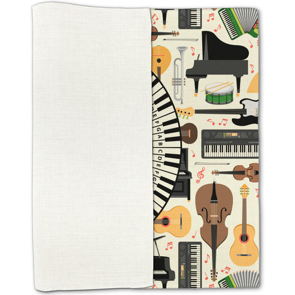 Musical Instruments Linen Placemat - Folded Half