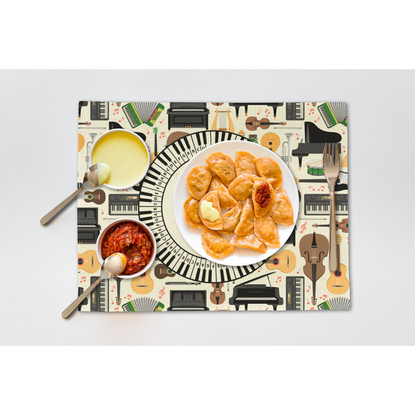 Musical Instruments Linen Placemat - Lifestyle (single)