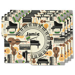 Musical Instruments Linen Placemat w/ Name or Text