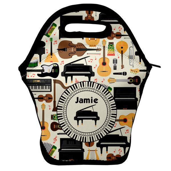 Custom Musical Instruments Lunch Bag w/ Name or Text